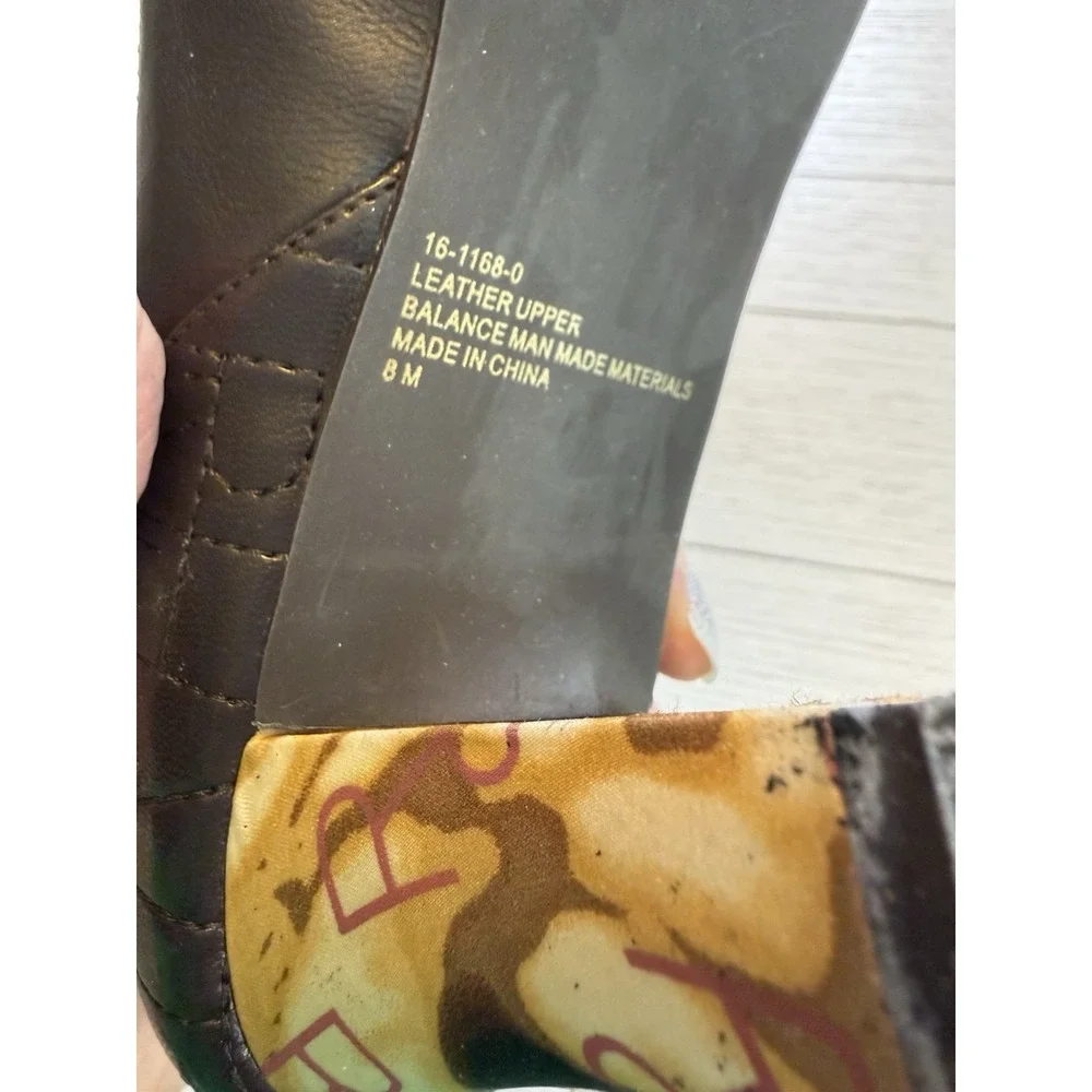Brown Leather Peep Toe 3